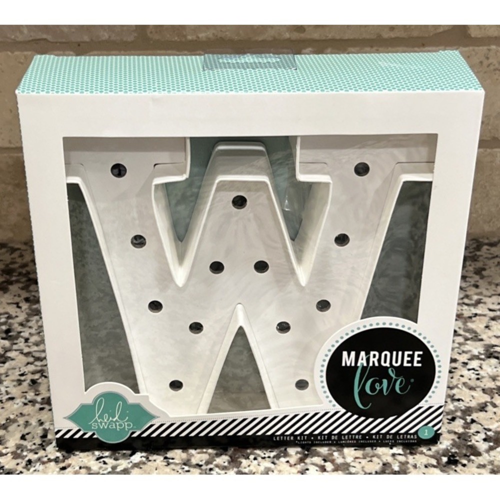 NEW Heidi Swapp Marquee Love String Light Letter Kit Letter W Craft